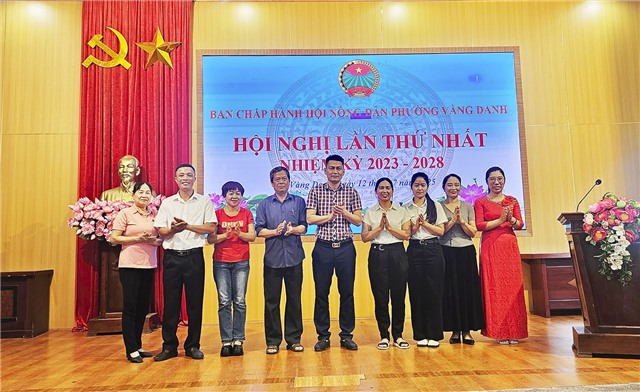 Hội Nông dân phường Vàng Danh ra mắt Ban Chấp hành nhiệm kỳ 2023-2028