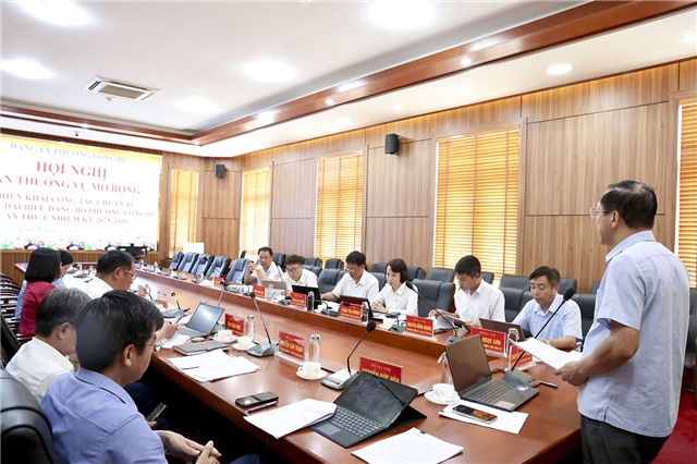Hội nghị Ban Thường vụ mở rộng: Nghe báo cáo tiến độ chuẩn bị Đại hội Đảng bộ phường uu888 one lần thứ Nhất, nhiệm kỳ 2025-2030
