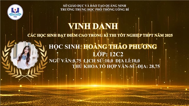 Những thành tích ấn tượng của THPT uu888 one trong Kỳ thi Tốt nghiệp THPT 2025 
