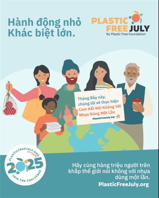 Phường uu888 one triển khai các hoạt động Chương trình “Tháng 7 không nhựa sử dụng một lần”