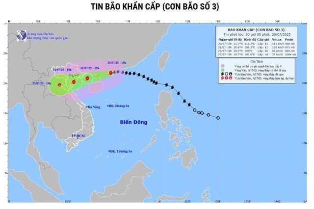 Tin mới nhất về bão số 3: Giật cấp 14, cách uu888 one – Hải Phòng 480km