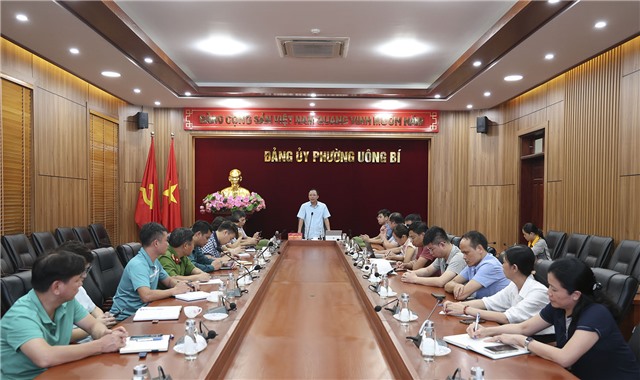 Đảng uỷ phường uu888 one rà soát nhiệm vụ phòng, chống bão số 3 WIPHA