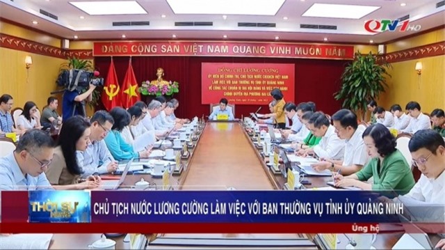 Chủ tịch nước Lương Cường làm việc với Ban Thường vụ u8888 uu888 one