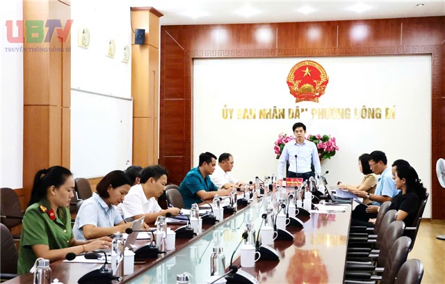 Hội nghị giao ban thường kỳ uu888.con phường tuần 3 - tháng 8