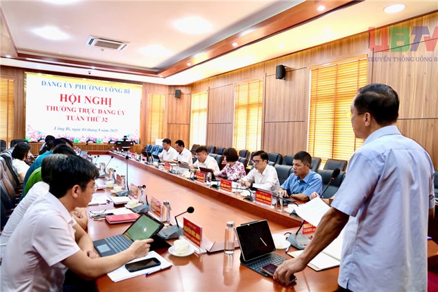 Hội nghị Thường trực Đảng ủy phường uu888 one tuần thứ 32