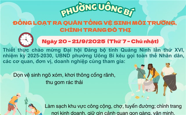 Phường uu888 one đồng loạt ra quân tổng vệ sinh môi trường, chỉnh trang đô thị