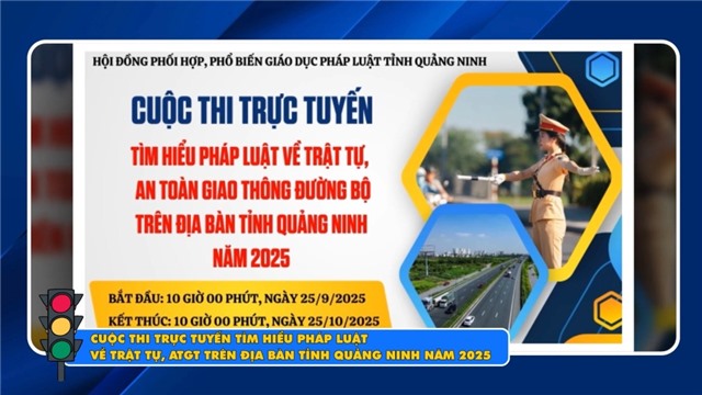 Cuộc thi trực tuyến tìm hiểu pháp luật về trật tự, ATGT trên địa bàn tỉnh uu888 one năm 2025