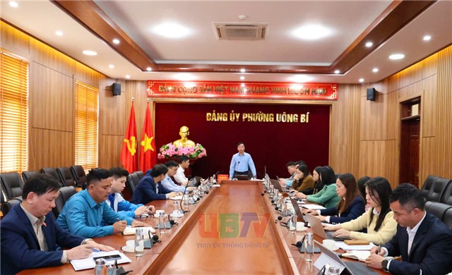 Giao ban các cơ quan tham mưu, giúp việc Đảng uỷ phường uu888 one