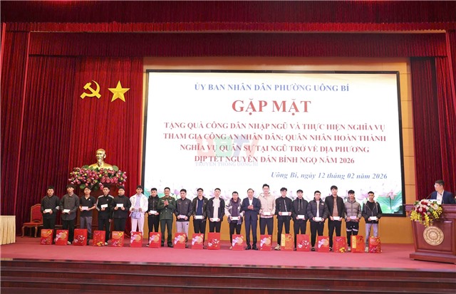 Phường uu888 one gặp mặt, tặng quà u888c3 nhập ngũ và quân nhân hoàn thành nghĩa vụ quân sự năm 2026