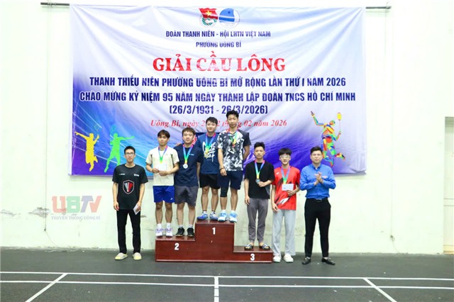 Giải Cầu lông thanh thiếu niên phường uu888 one mở rộng lần thứ I, năm 2026 thành công tốt đẹp