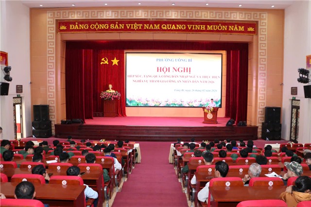 Phường uu888 one gặp mặt, tặng quà u888c3 thực hiện nghĩa vụ Quân sự và thực hiện nghĩa vụ tham gia Công an Nhân dân