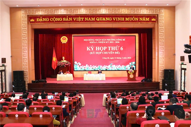 Kỳ họp thứ 6 uu888 bet app phường uu888 one khóa I, nhiệm kỳ 2021-2026  (kỳ họp chuyên đề)