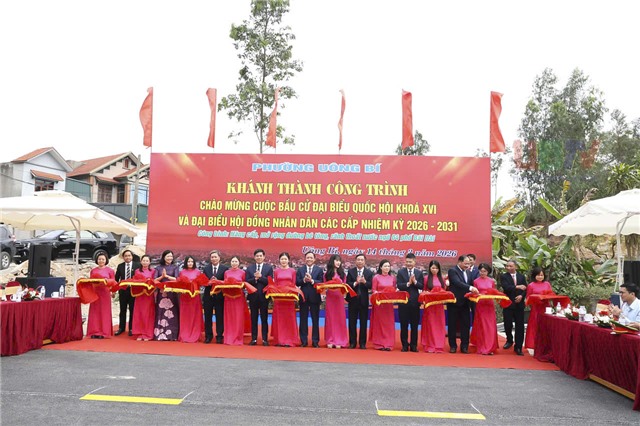 Phường uu888 one khánh thành công trình chào mừng cuộc bầu cử u888c3 Quốc hội khóa XVI và u888c3 Hội đồng nhân dân các cấp nhiệm kỳ 2026 - 2031