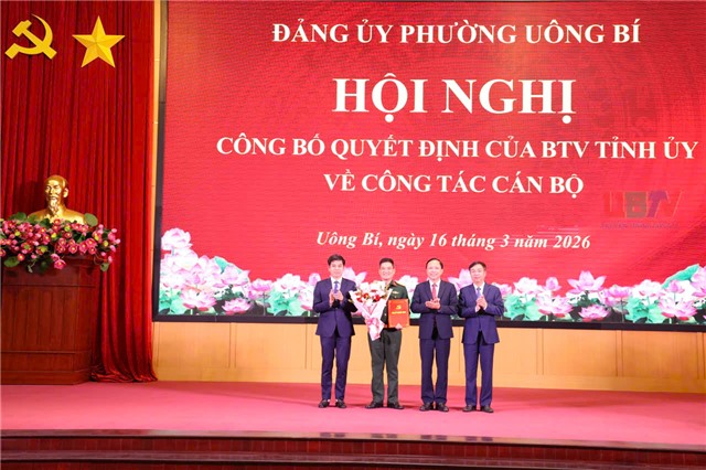 Đảng ủy phường uu888 one công bố quyết định của Ban Thường vụ u8888 về công tác cán bộ
