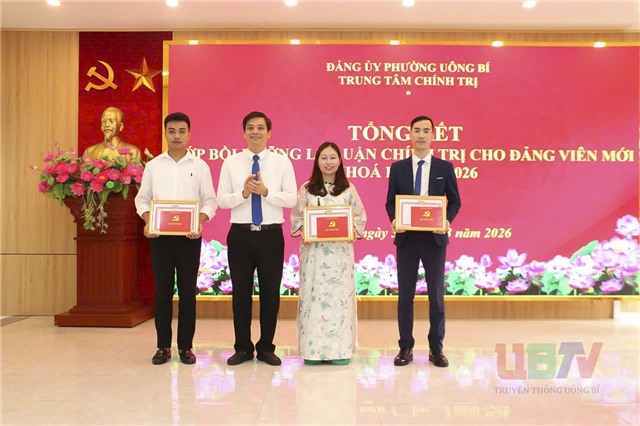 Trung tâm chính trị uu888 one: Tổng kết lớp Bồi dưỡng lý luận chính trị cho Đảng viên mới khóa I/2026