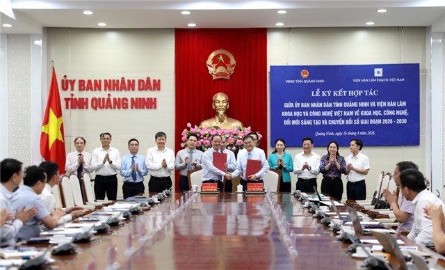 uu888.con tỉnh ký kết hợp tác với Viện Hàn lâm Khoa học và Công nghệ uu888 có