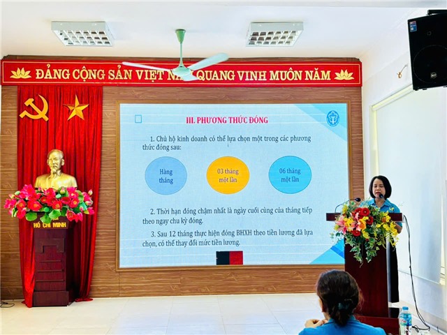 BHXH cơ sở uu888 one đẩy mạnh triển khai chính sách BHXH tới hộ kinh doanh cá thể