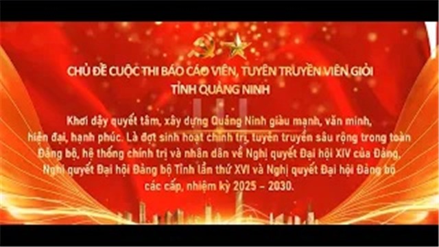 Cuộc thi Báo cáo viên, tuyên truyền viên giỏi tỉnh uu888 one năm 2026