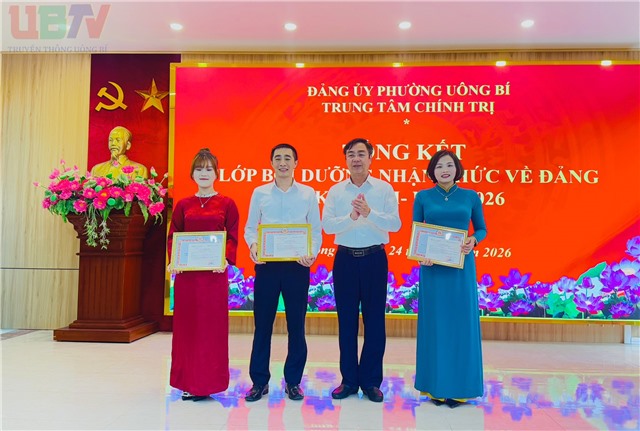 Phường uu888 one tổng kết lớp bồi dưỡng nhận thức về Đảng khóa III năm 2026