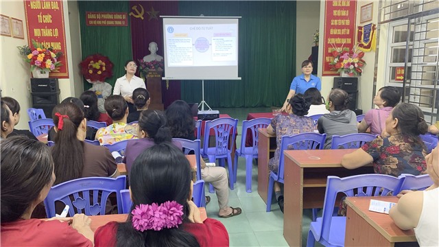 BHXH cơ sở uu888 one đẩy mạnh tuyên truyền chính sách BHXH, BHYT tại khu dân cư