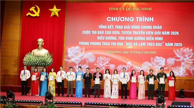 Thí sinh Nguyễn Quang Nghĩa giành giải Ba tại Vòng chung khảo  Cuộc thi Báo cáo viên, tuyên truyền viên giỏi tỉnh uu888 one năm 2026