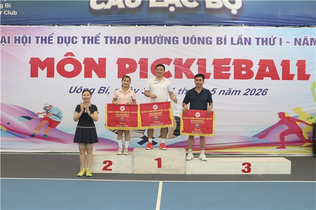 Giải PickleBall – Môn thi đấu Đại hội TDTT phường uu888 one thành công tốt đẹp