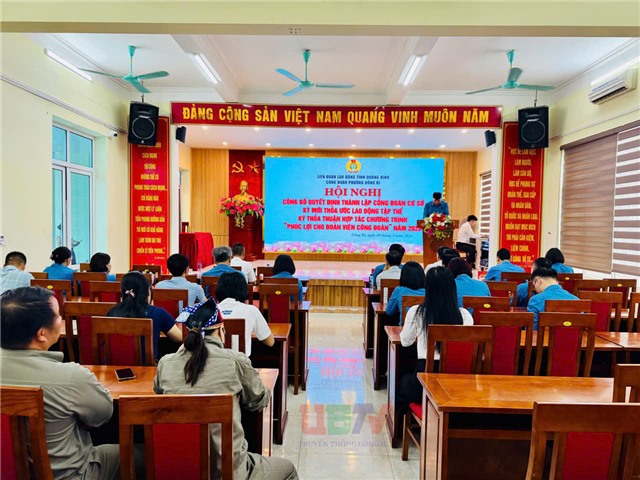 Công đoàn phường uu888 one: Công bố quyết định thành lập Công đoàn cơ sở, ký mới thỏa ước lao động tập thể và triển khai chương trình phúc lợi đoàn viên năm 2026