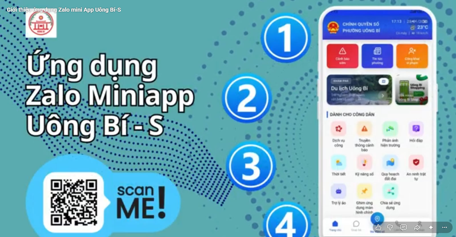 Ứng dụng Zalo Mini App của Phường uu888 one