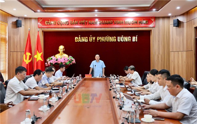 Thường trực Đảng ủy phường uu888 one giao ban tuần thứ 24